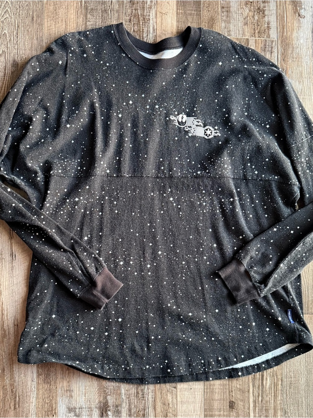 Star Wars Spirit Jersey Shirt Black Long Sleeve Rebel Empire Disney